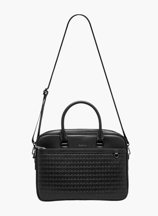 DUCHINI BLACK Men Textured Laptop Bag for Men | Best Price UAE